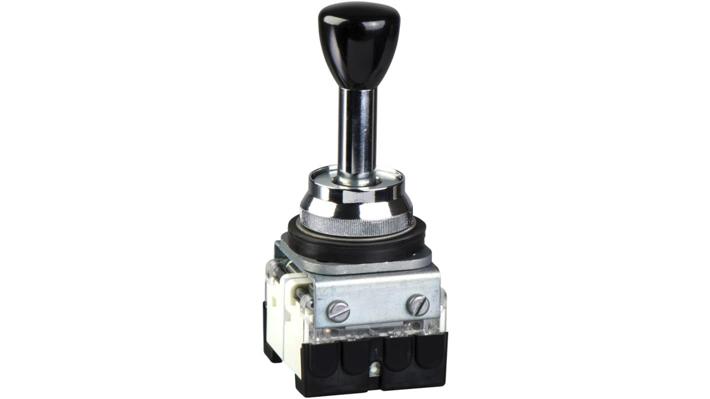 Controller joystick Schneider Electric XD2AC231, IP40, operatore Ø30 mm, 2 direzioni, contatto SPST, -25 a 70 °C.