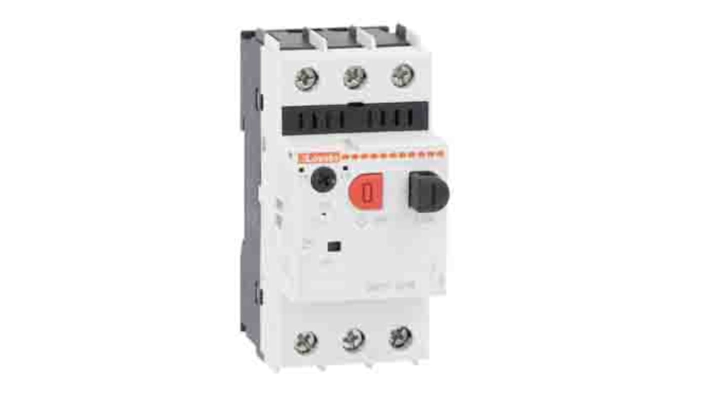 Interruttore automatico Lovato SM1P0650, 5 A, 400 V, con rilascio termico e magnetico, indicatore di innesco integrato.
