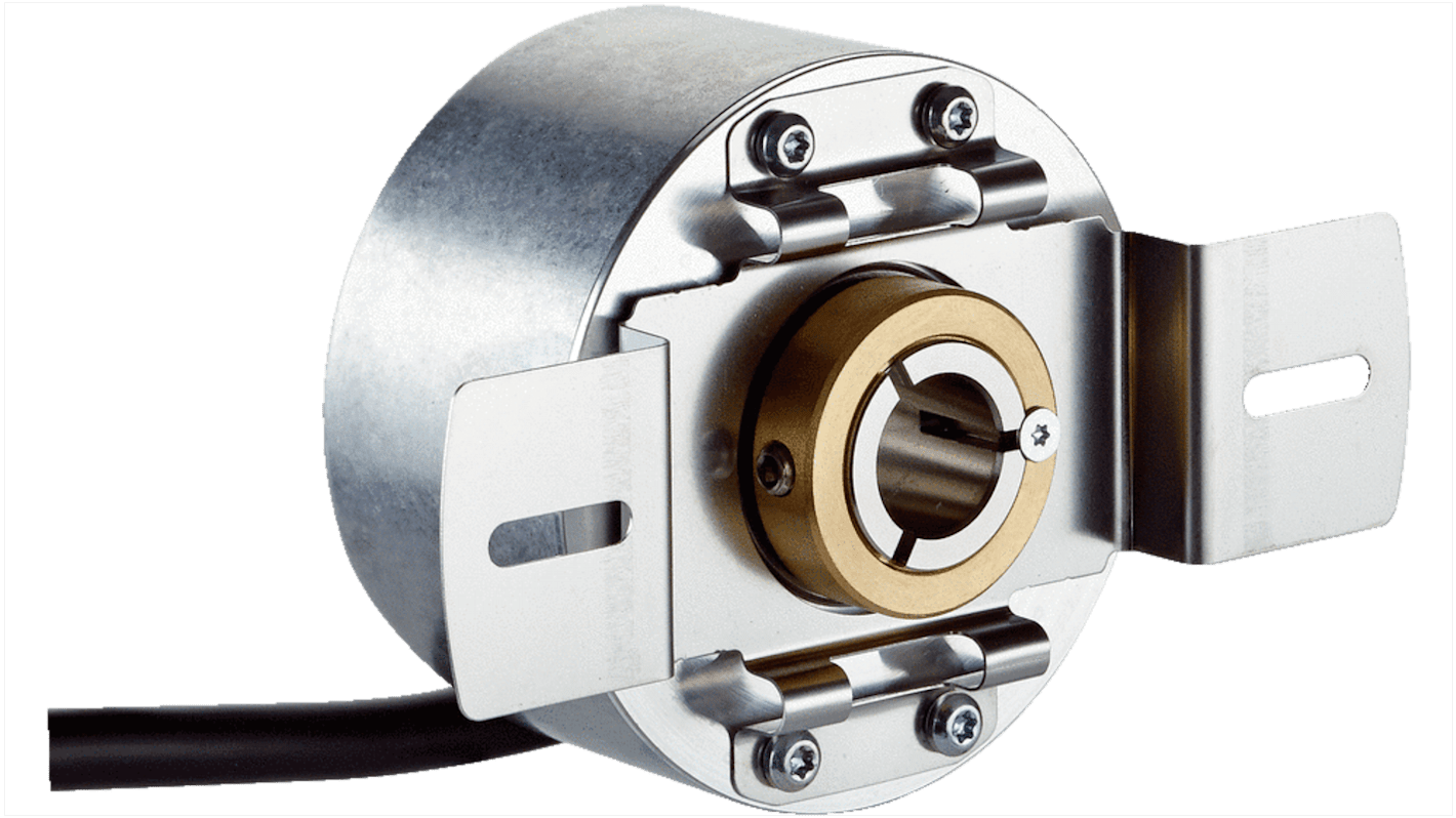 Encoder incrementale Sick DBS60E-TJFK04096, 4096 impulsi/giro, flangia servoassistita, IP65, 6mm albero, 58mm diametro.