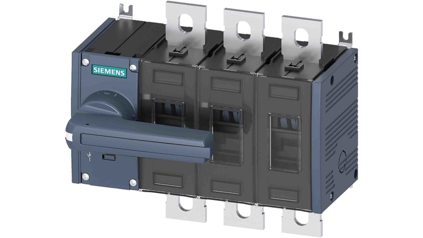 Sezionatore interruttore Siemens SENTRON 3KD, 200A, tre poli, montaggio fisso, per applicazioni industriali.