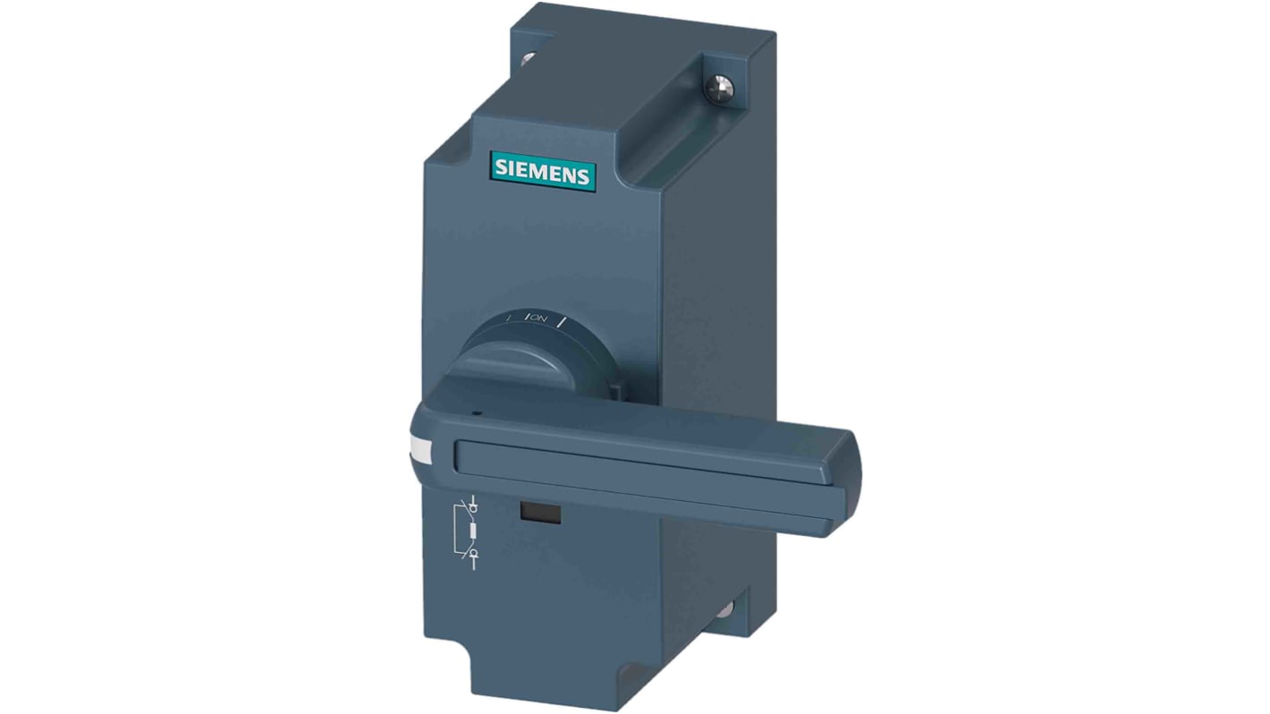 Manopola rotante Siemens 3KF9301-1AA00 per sezionatore 3KF, protezione IP30, bloccabile con 3 lucchetti.