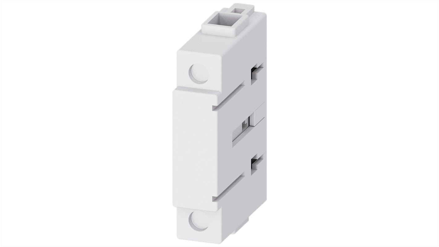 Interruttore ausiliario Siemens 3LD9340-3B per sezionatori, compatibile con la serie 3LD, con contatti passanti e terminal PE-through.