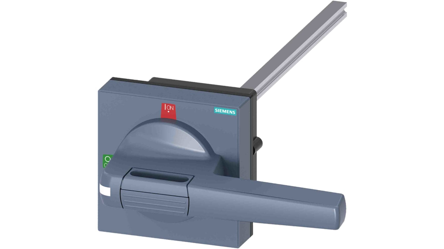 Manopola rotante Siemens 8UD1151-3AF21, grigia e bloccabile, per accoppiamento porte 3KD e 3KF misura 4.