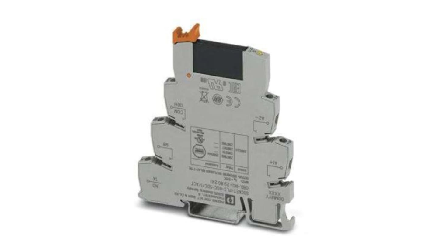 Relè di interfaccia a stato solido Phoenix Contact 2980144, montabile su guida DIN NS 35/7,5, uscita 3-33 V c.c., ingresso 5 V c.c. PLC.
