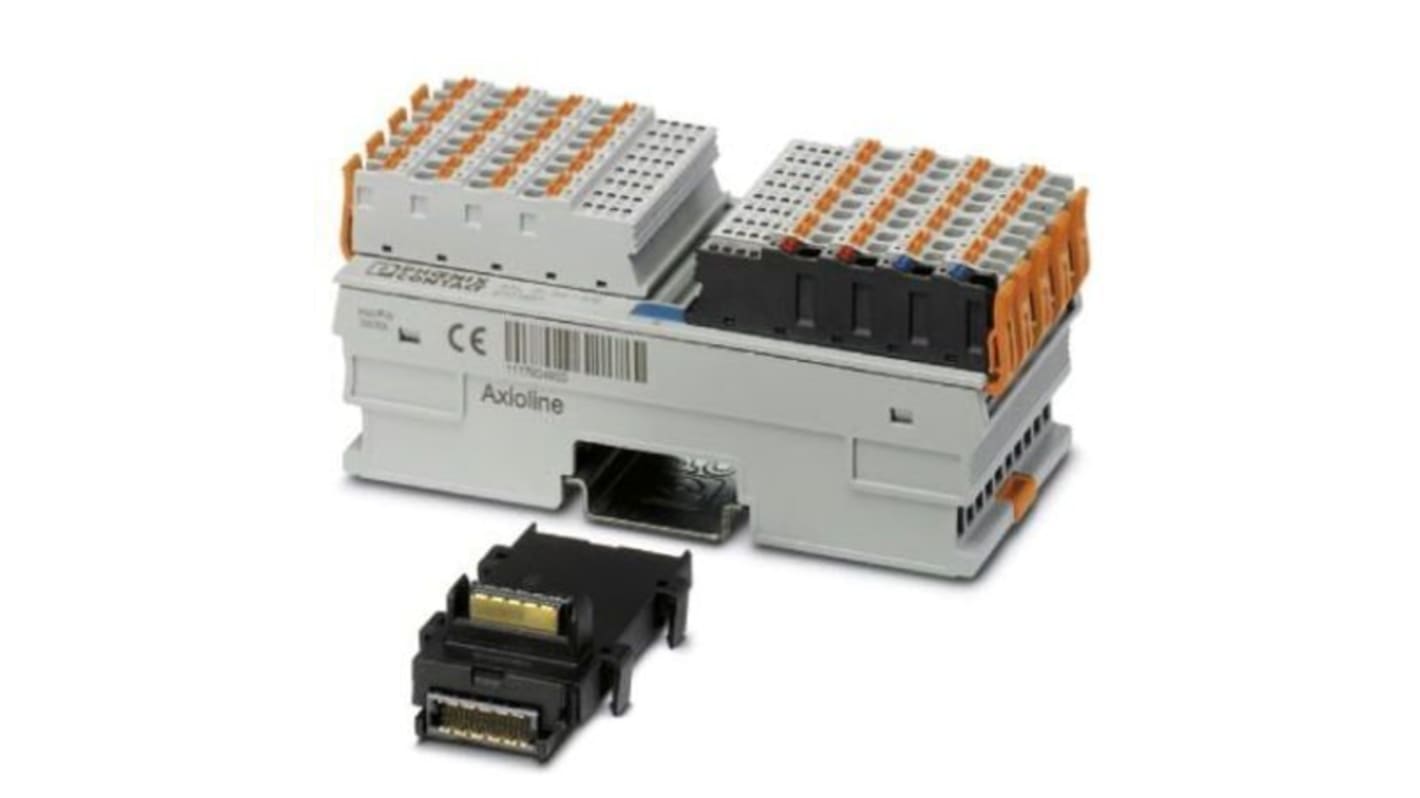 Modulo I/O digitale Phoenix Contact 2701450, 64 ingressi, IP20, per stazione Axioline F, dimensioni 129,9 x 53,6 x 54 mm.