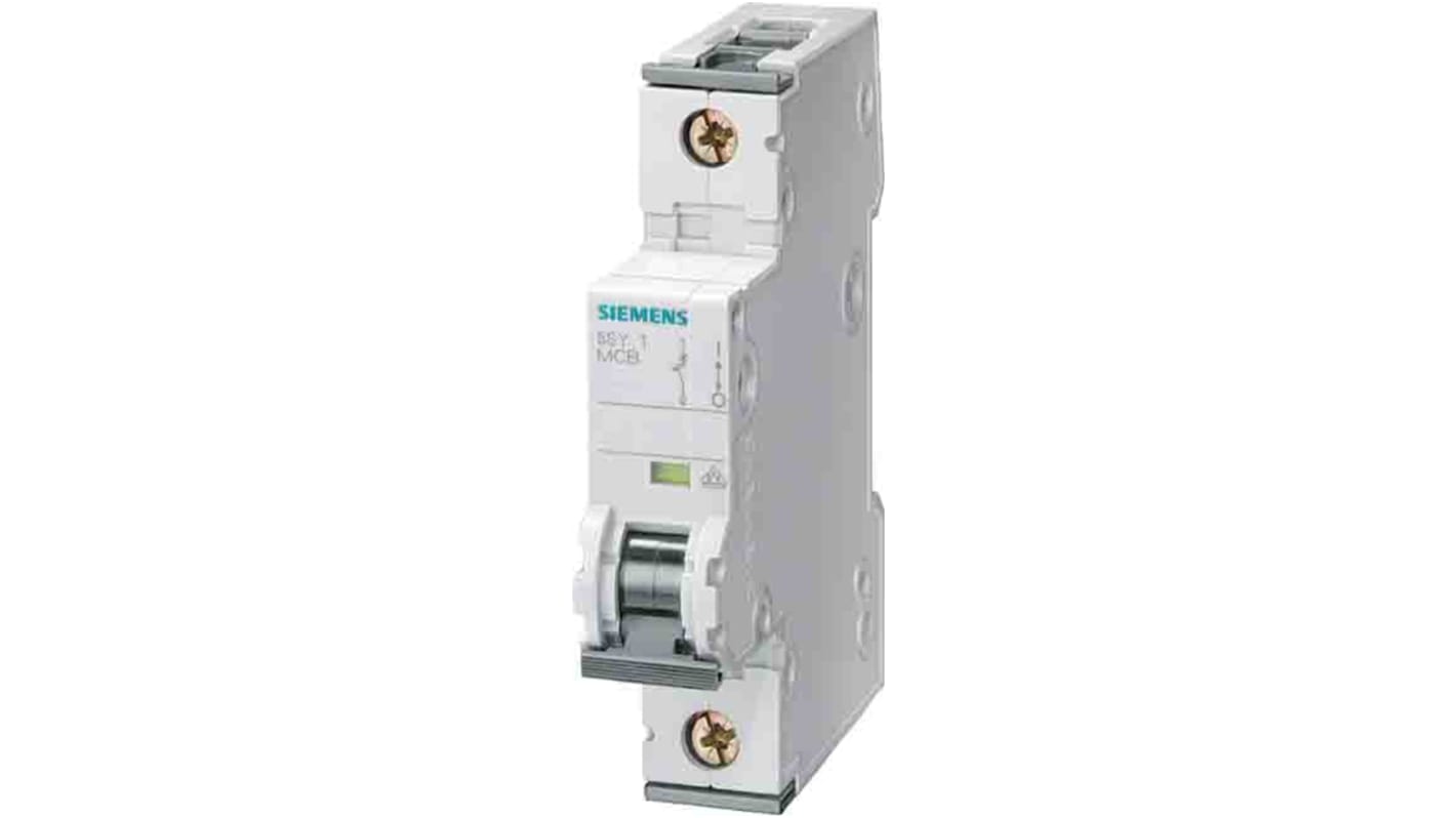 Interruttore magnetotermico Siemens 1P 20A 10 kA, Tipo C - Protezione affidabile per installazioni elettriche. Facile installazione e ampliabile.