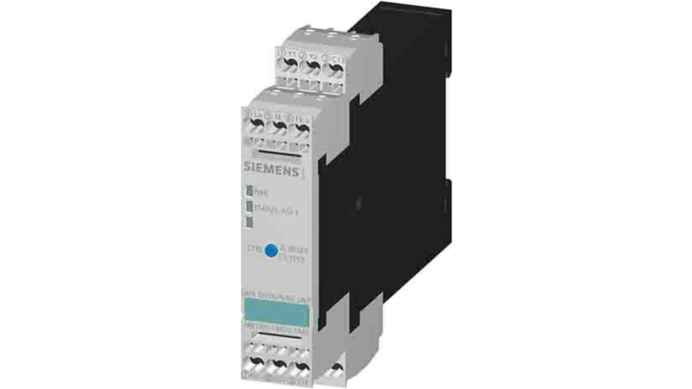 Modulo di interfaccia AS-I Siemens 3RK1901-1DG12-1AA0, larghezza 22,5 mm, corrente 4 A, protezione IP20, design SlimLine.
