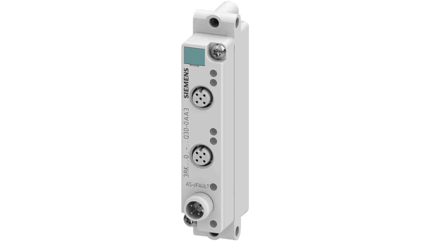 Modulo I/O PLC Siemens 3RK2400-1BQ30-0AA3, compatto AS-i slave digitale K20, 2 ingressi e 2 uscite, IP67.