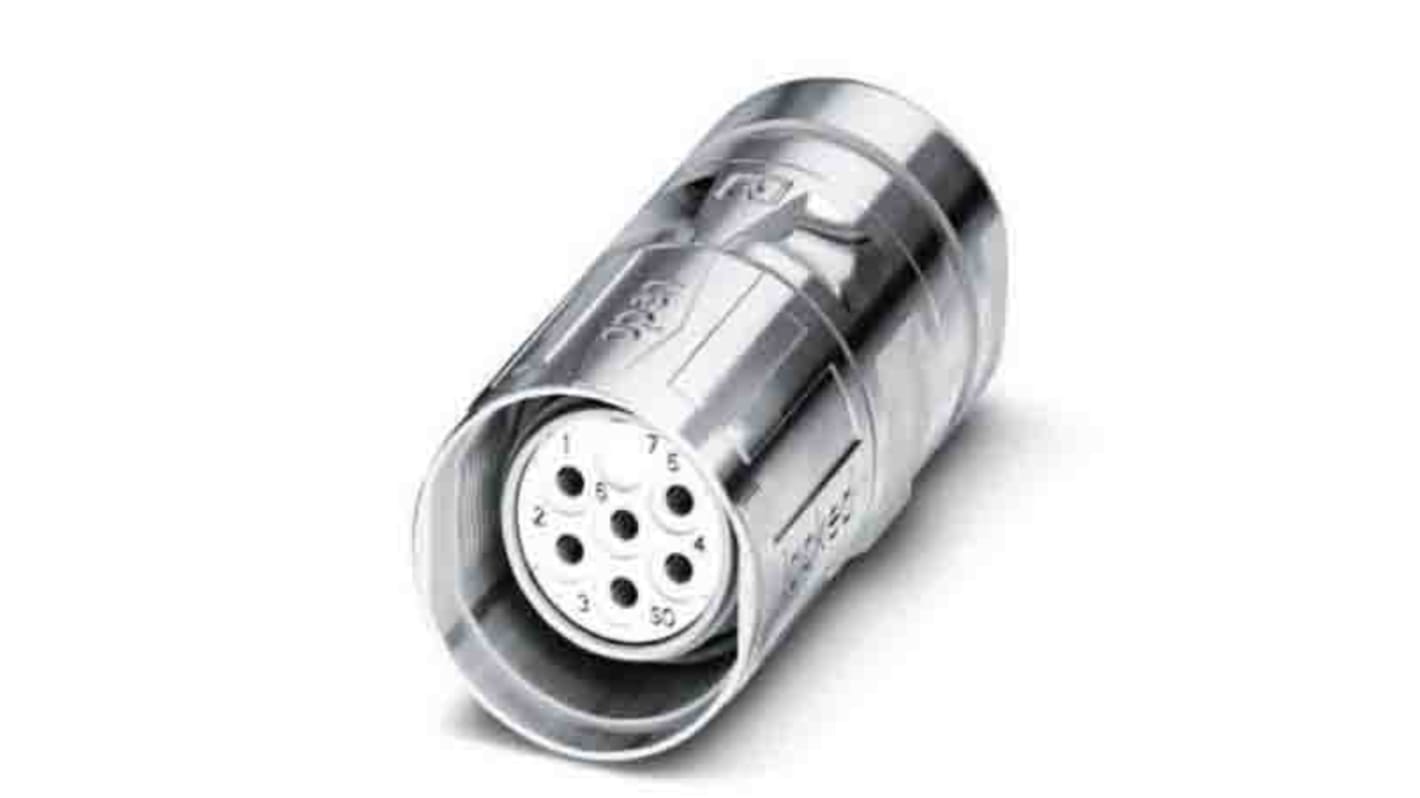 Connettore circolare maschio Phoenix Contact M23 9 poli resistente all'acqua salata - Codice 1619500. Alluminio pressofuso, 51 ingressi per cavi, temperatura operativa -40 °C a 125 °C. Ampia gamma di temperature.