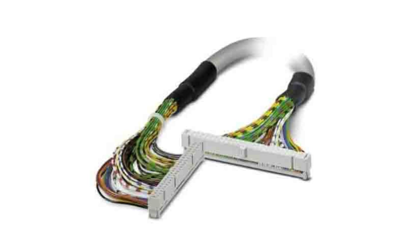 Cavo PLC Phoenix Contact 2289104, serie FLK 50, lunghezza 2,5 m, con connettori femmina IDC/FLK a 50 posizioni, grado di protezione IP20.