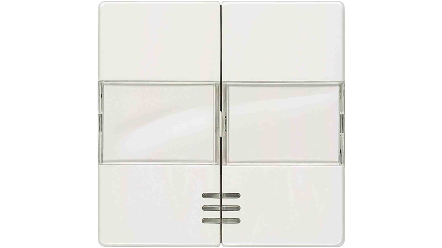 Interruttore a bilanciere Siemens 5TG6213, bianco, per montaggio a pannello 55mm x 55mm, classe di protezione IP20, non illuminato.