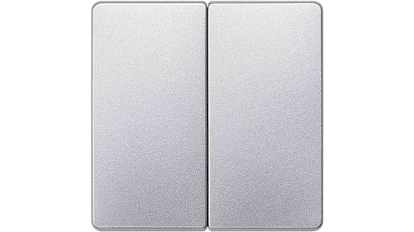 Interruttore a bilanciere Siemens 5TG6245 grigio, forma rettangolare, IP20, dimensioni 55mm x 55mm, materiale termoplastico.