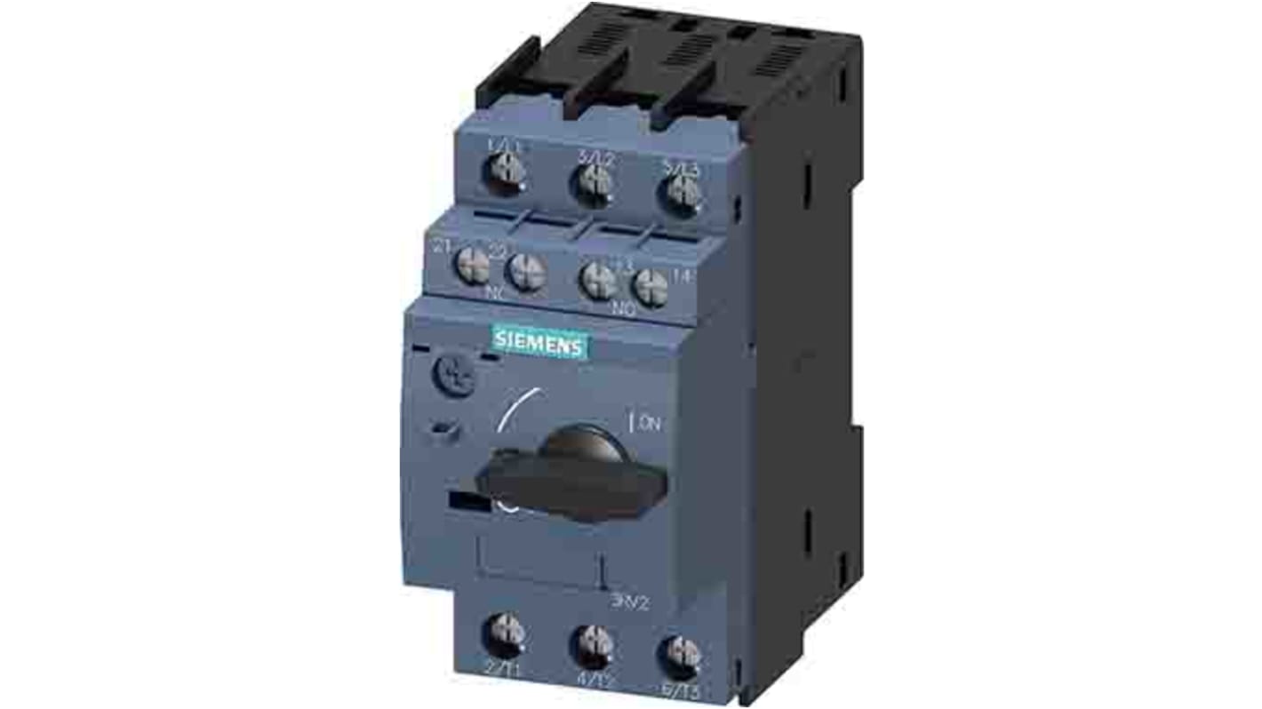 Interruttore automatico Siemens 3RV2421-4DA15, protezione SIRIUS, 25 A, 690 V, compatto e resistente, per protezione trasformatore.