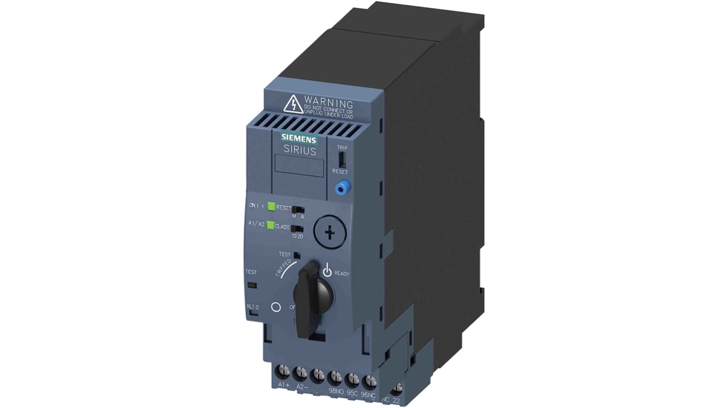 Starter DOL Siemens 3RA6120-1AB33, 3 fasi, 0,18 kW, 690 V, IP20, montaggio a vite, protezione cortocircuito.