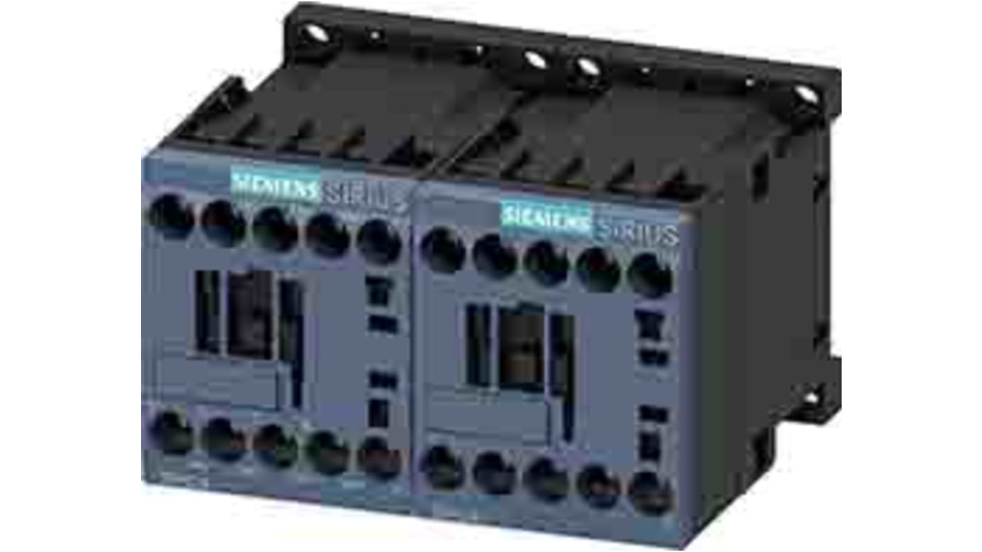 Contattore Siemens 3RH2440-1BB40, 4 poli, 4 contatti NA, 10 A, 24 V c.c., designazione terminale standard, dimensione S00.