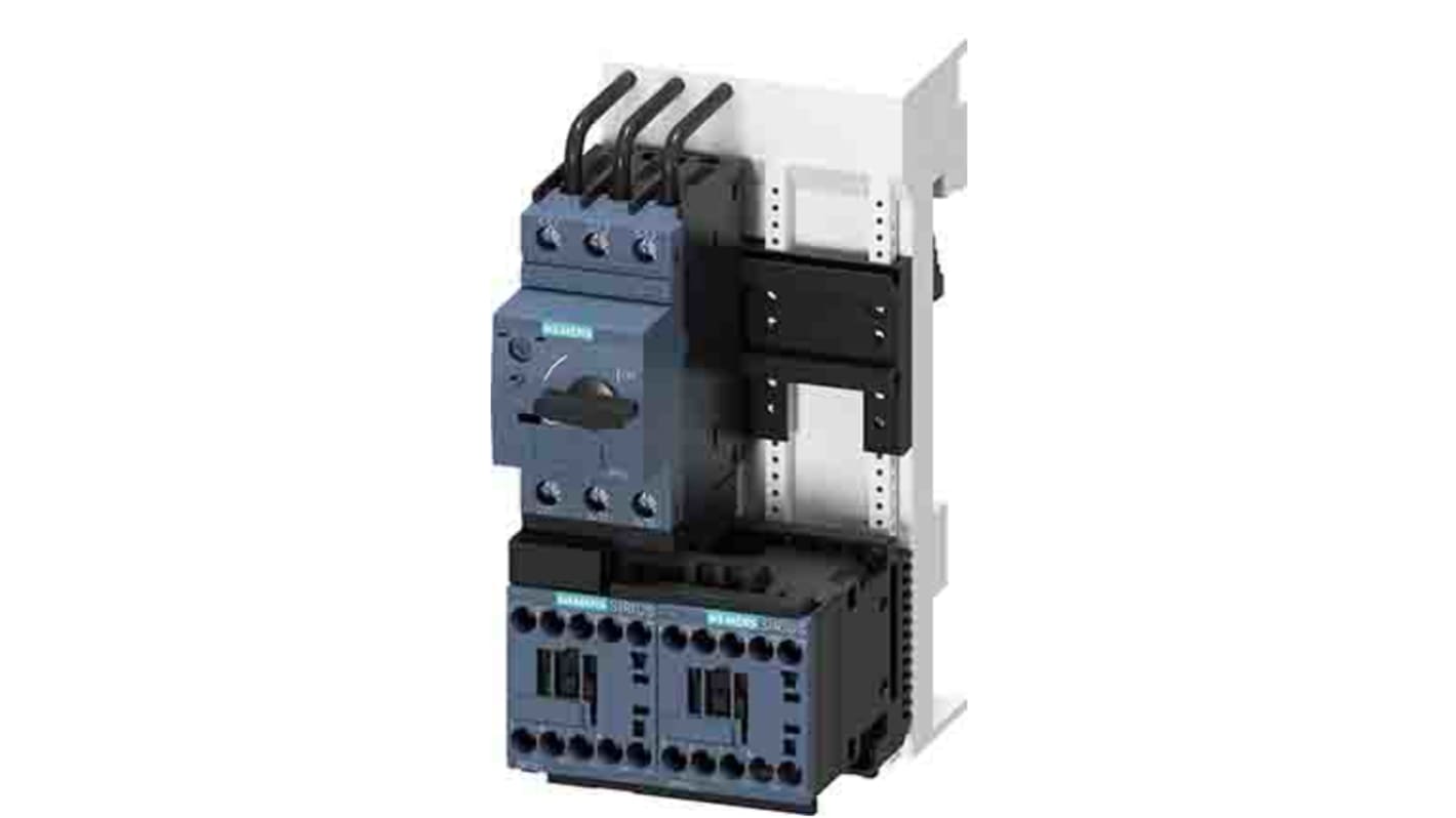 Starter DOL Siemens 3RA2210-1CD15-2BB4 per motori, potenza 750 W, 690 V, 1,9 A, design modulare, grado di protezione IP20.