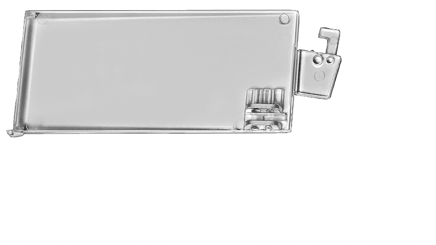 Coperchio sigillabile Siemens 3RP1902 per dispositivi con 1 o 2 contatti, protegge da configurazioni non autorizzate.