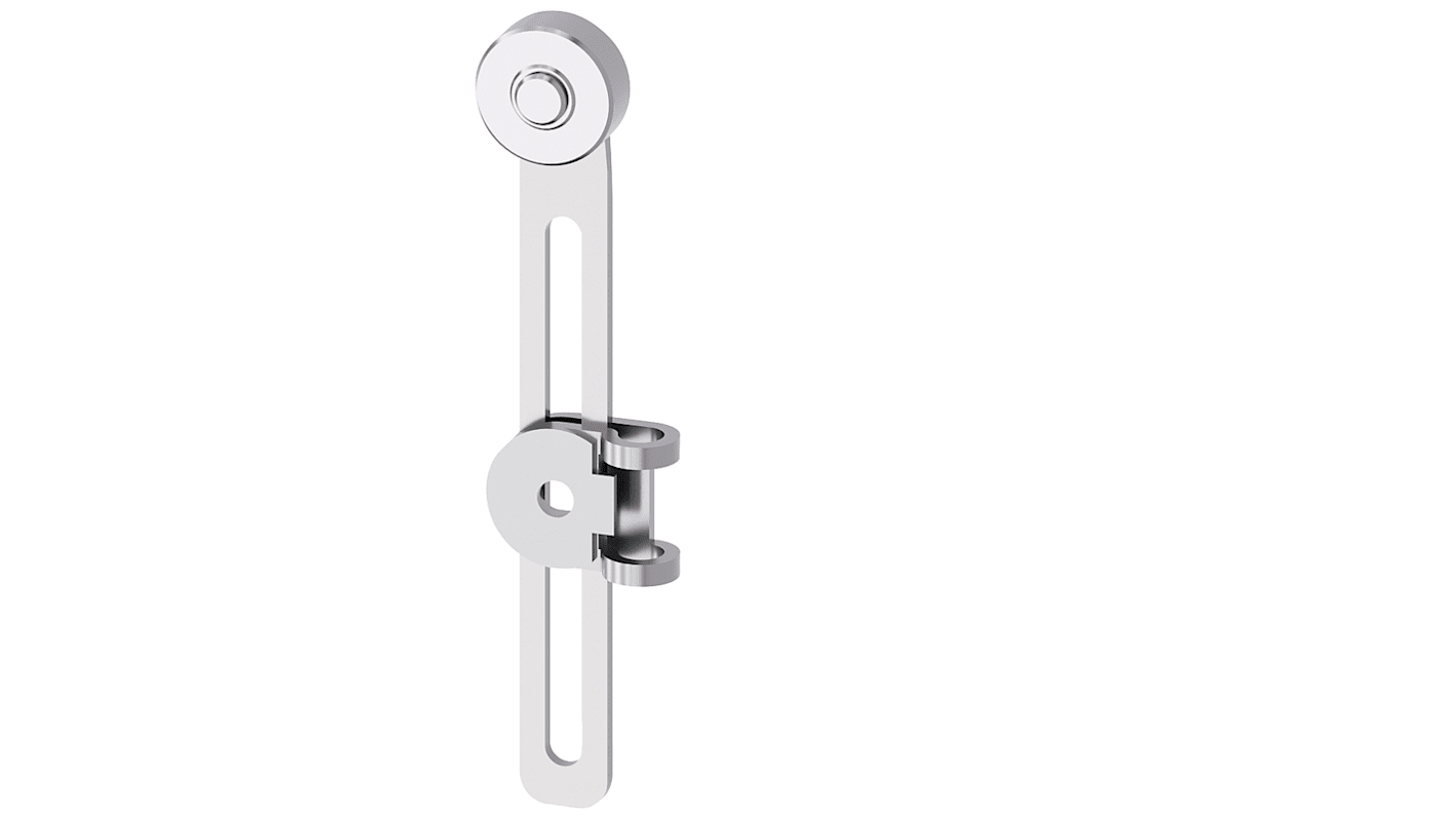 Leva a rotazione Siemens 3SE5000-0AA53, in acciaio inox, lunghezza 100 mm, con terminale rullo da 19 mm, per interruttori di posizione.