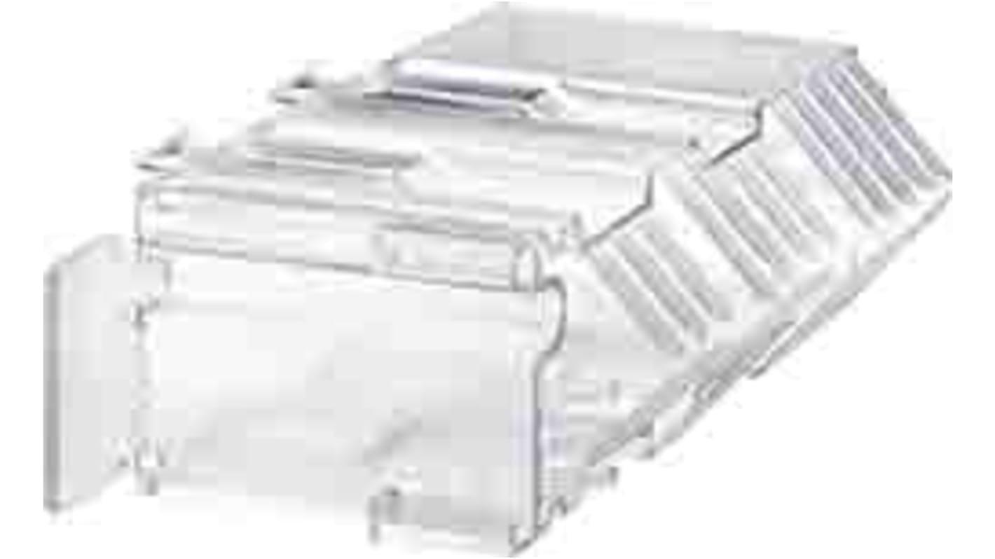Protezione terminale trasparente Siemens 3NJ6923-1DA00 per sezionatori, compatibile con dispositivi di protezione e monitoraggio.