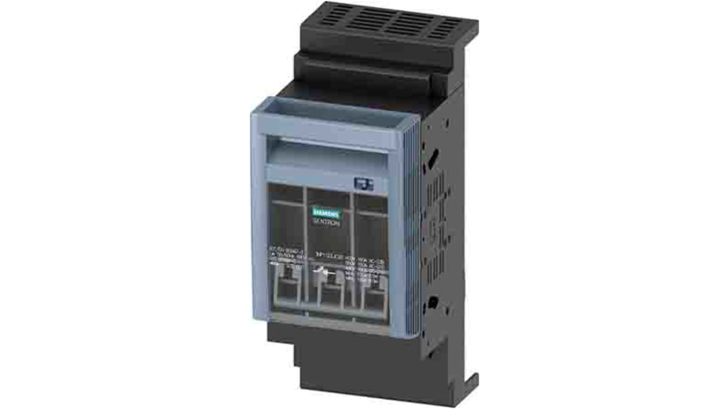 Sezionatore portafusibili Siemens 3NP1123-1JC20, 3 poli, 160A, tensione 690 V, resistenza sovratensioni 8 kV.