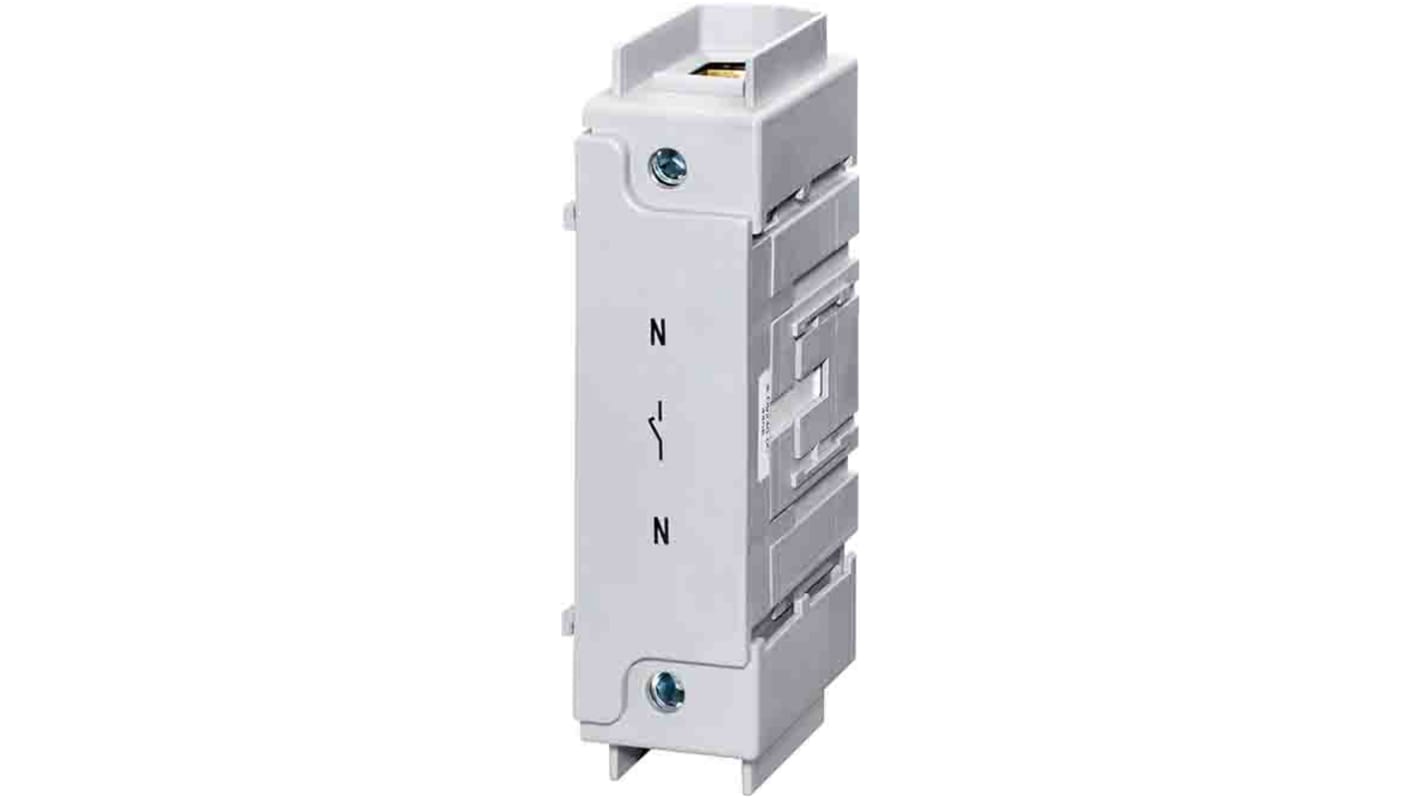 Contatto ausiliario sezionatore Siemens 3LD9240-0C, compatibile con interruttori 160A-250A, montaggio a pavimento.