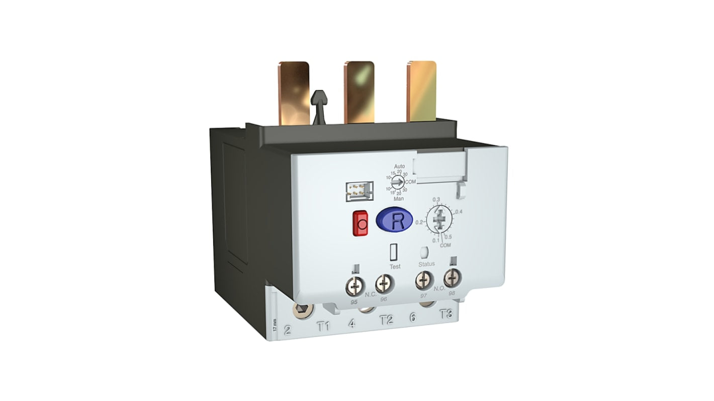 Relè di sovraccarico Rockwell Automation 193-1EFGE, design a stato solido, montaggio diretto su contattore IEC, corrente nominale 100 A.
