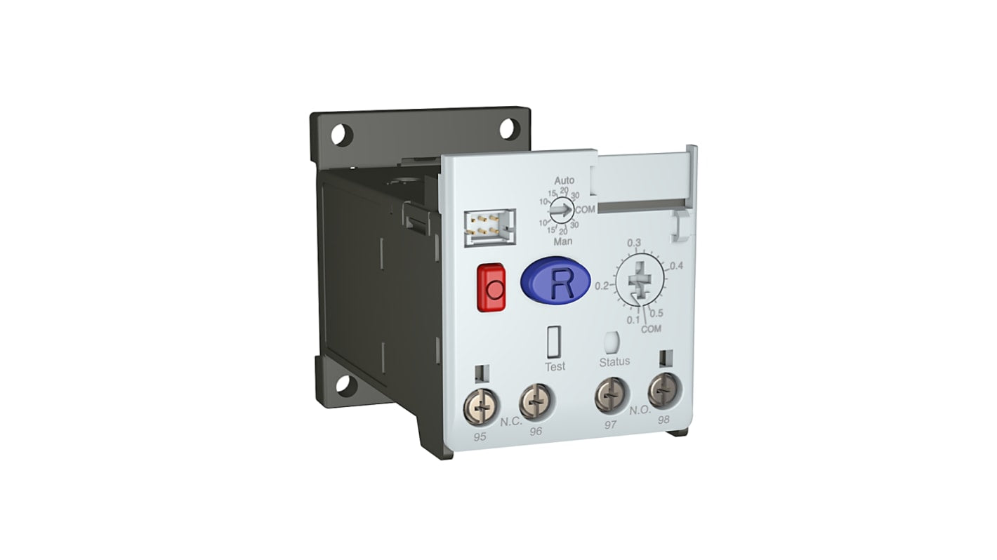 Rockwell Automation 193-1EFJZ, relè di sovraccarico 1 N/C + 1 N/A, montaggio su guida DIN, corrente nominale contatto 16 A.