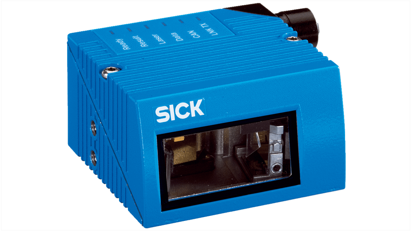 Lettore codici a barre Sick CLV620-0120, tecnologia laser, distanza di lettura 365 mm, interfaccia Ethernet integrata.