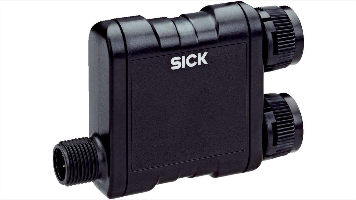 Adattatore a Y Flexi Loop Sick FLA-YCON00001, 24 V c.c., dimensioni 68,15 x 48 x 18 mm, per collegamento di 32 sensori di sicurezza.