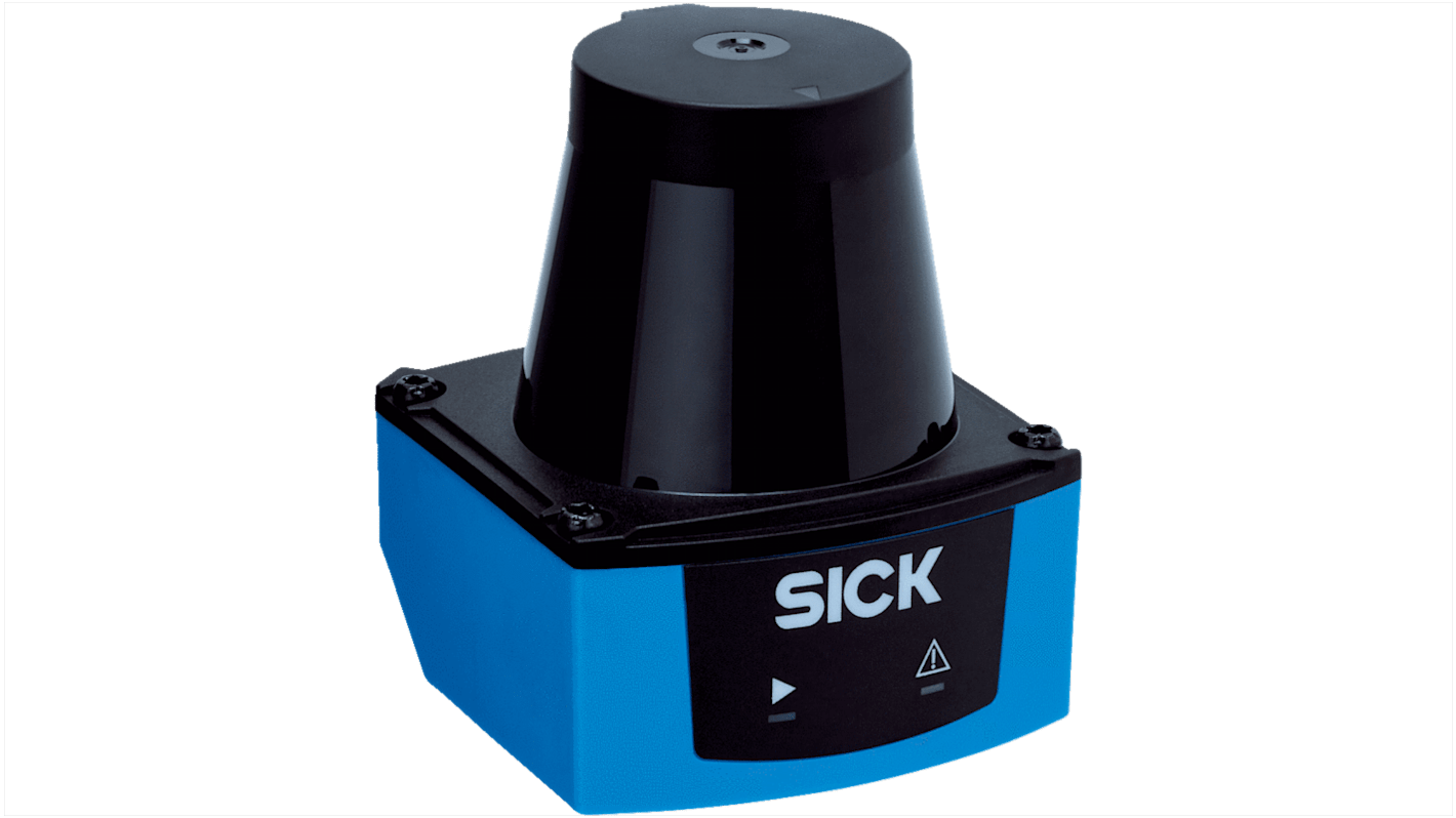 Scanner laser di sicurezza Sick TiM150-3010300, LIDAR 2D, rilevamento fino a 10 m, dimensioni 60 x 60 x 76 mm.