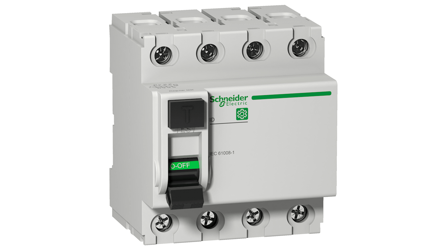Interruttore differenziale 4 poli Tipo A Schneider Electric M9R35440, 40A, 300mA, montaggio su guida DIN, IP20/IP40.