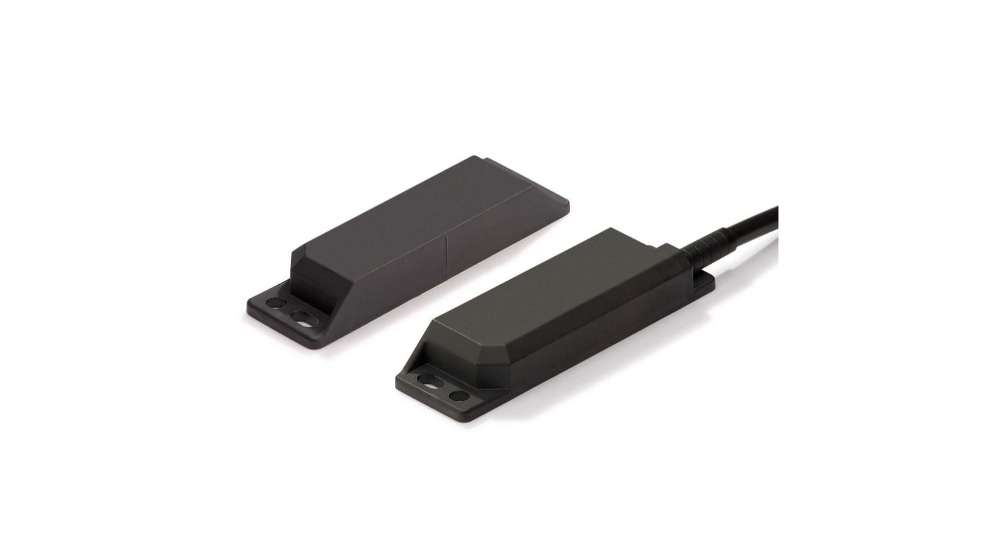 Interruttore di sicurezza senza contatto Omron F3STGRNLPR2005, sensore magnetico, grado di protezione IP67, dimensioni 37mm x 15mm.