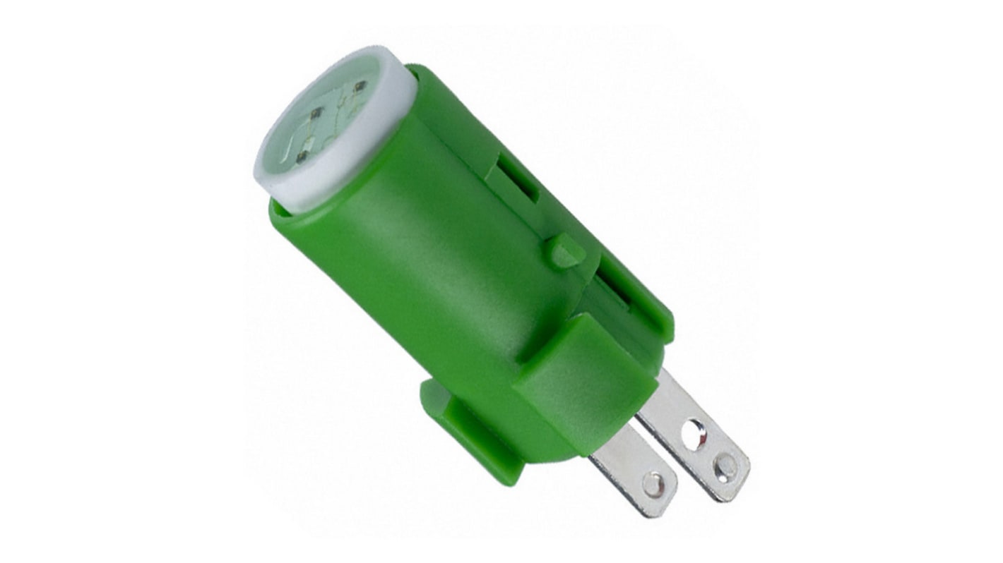 Omron A16-24DSG, LED verde da 24 V c.c., diametro 16 mm, progettato per interruttori a pulsante, alta luminosità.