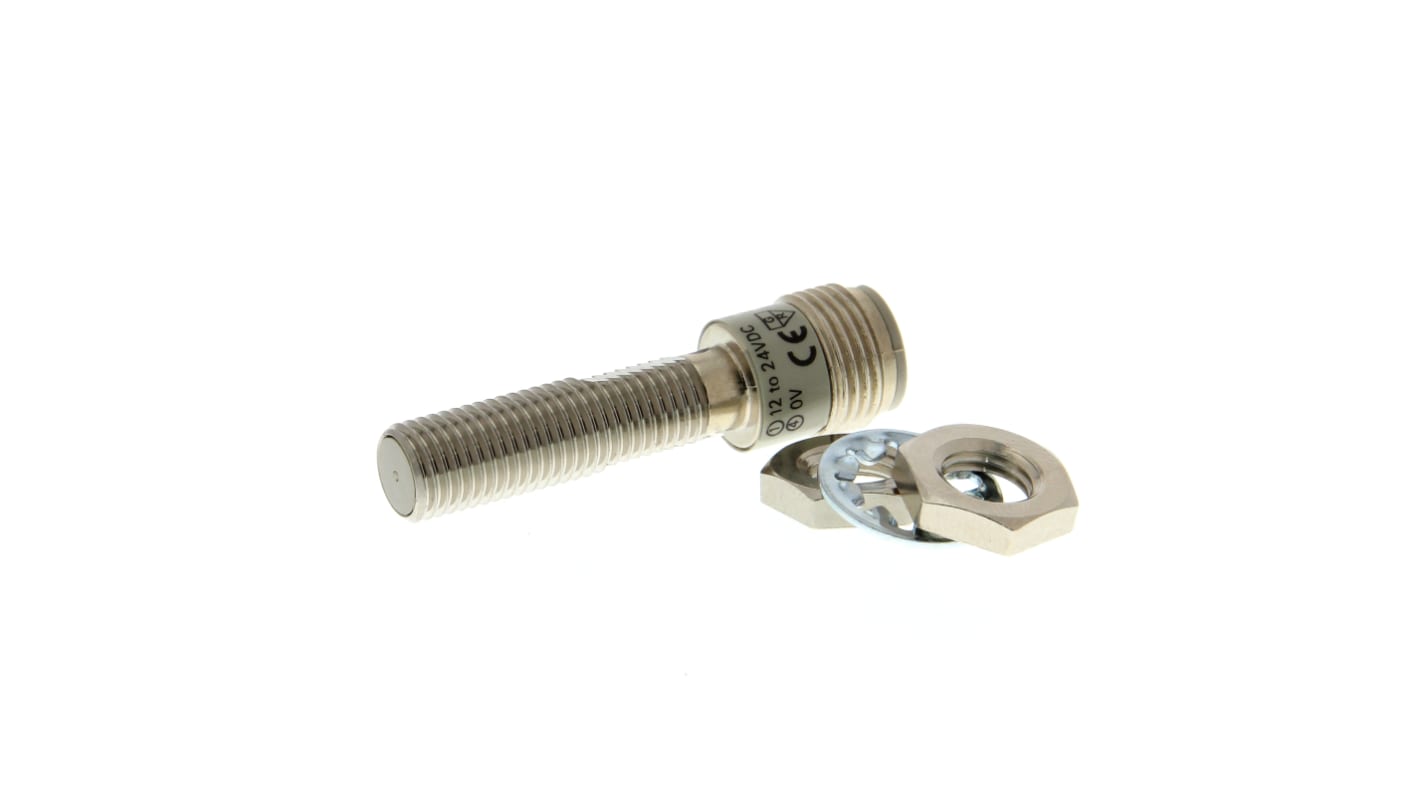 Sensore di prossimità induttivo cilindrico Omron E2E-X1R5E1-M1, M8, uscita NPN, distanza di rilevamento 1,5 mm, IP67.
