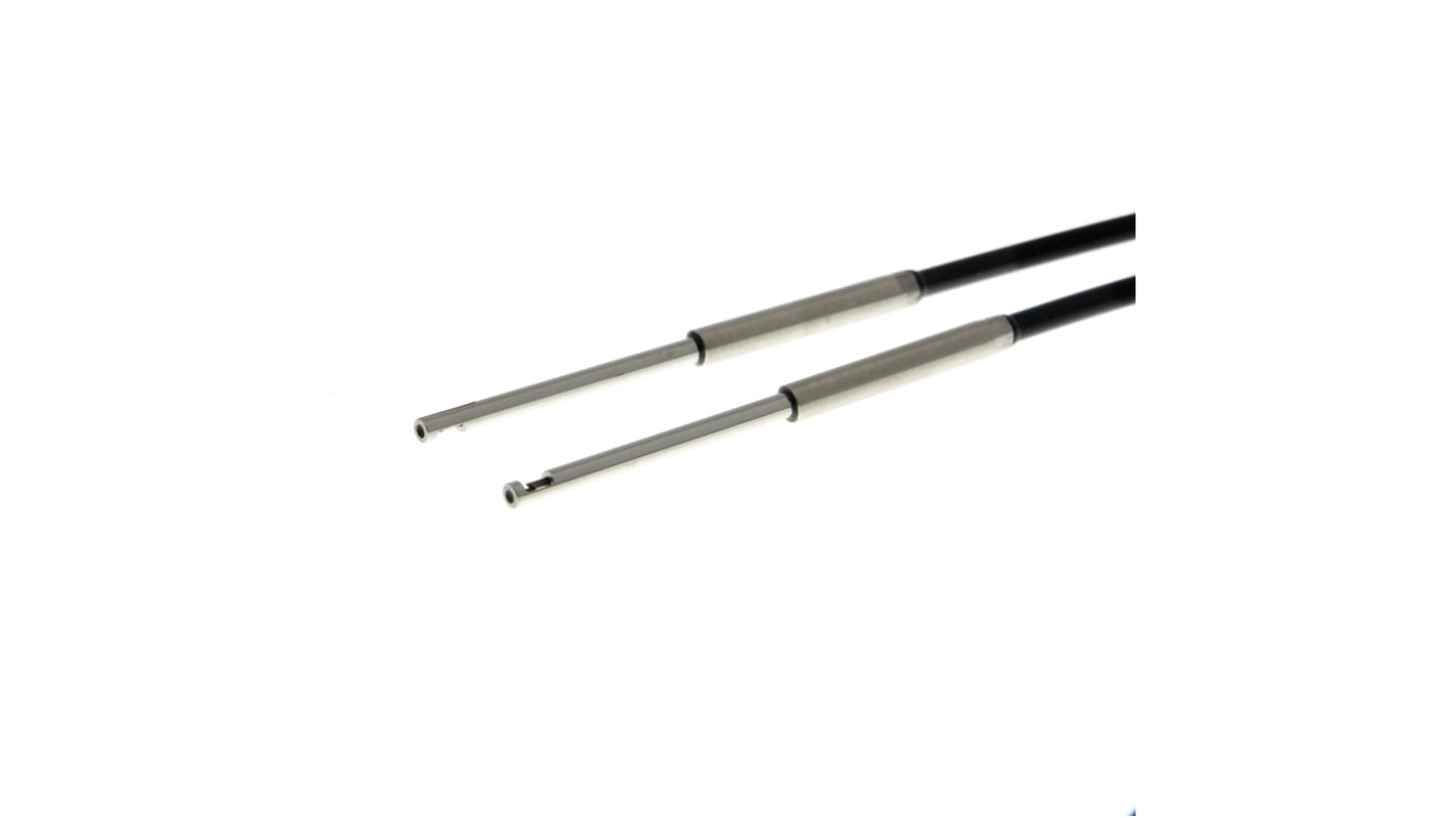 Sensore per fibre ottiche Omron E32-T54 2M, rilevamento a fascio passante, diametro 3 mm, cavo 2 m, IP67.