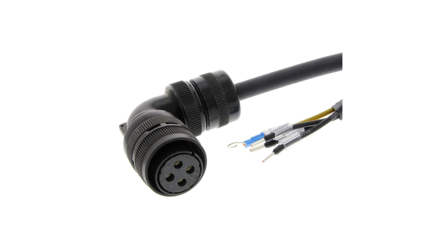 Cavo monofase Omron R88A-CAGB020SR-E per servomotori, 20 m, 200 V, potenza 900 W a 1,5 kW, grado di protezione IP67.