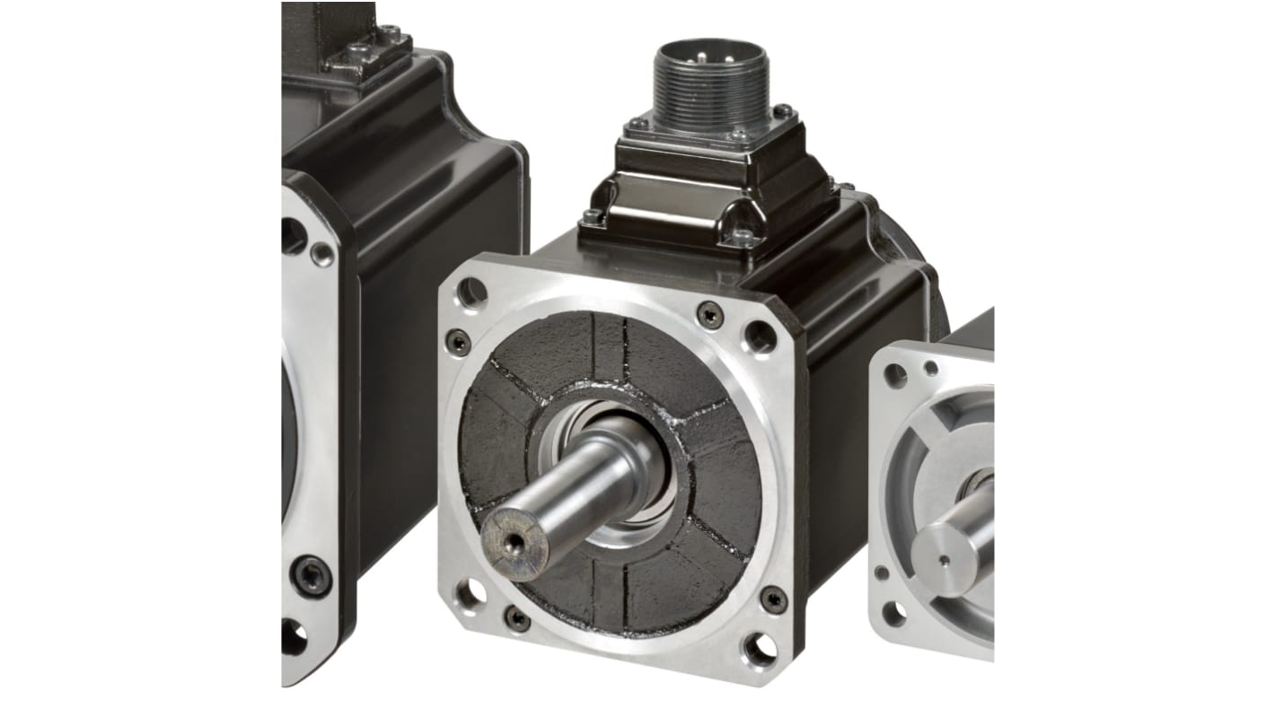 Servomotore trifase Omron R88M-1M60020C-S2, 600 W, 400 V, encoder 23 bit, velocità max 2000 giri/min, design compatto.