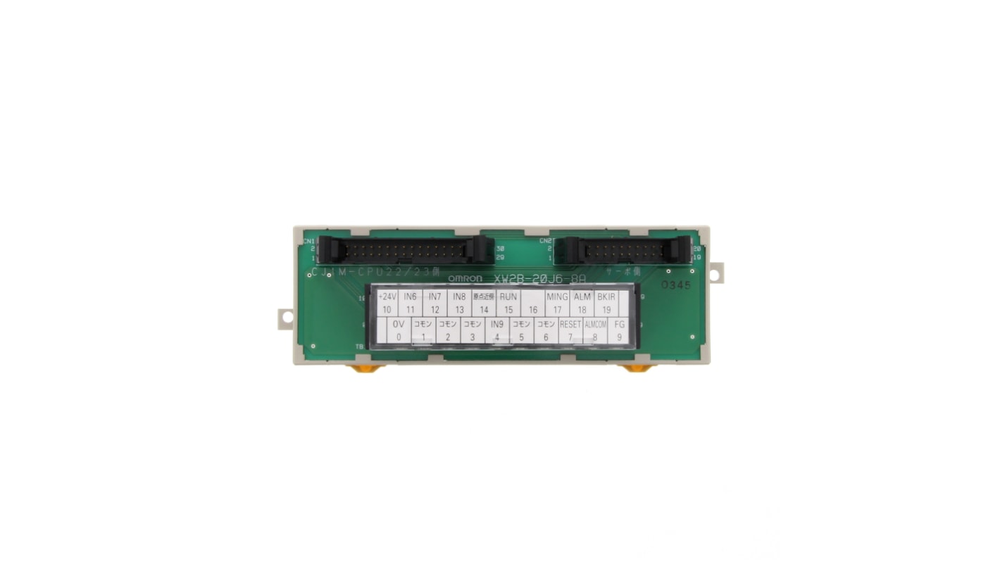 Omron XW2B-20J6-8A, modulo relè per servoazionamento, compatibile con Smart Step 2, unità relè per un asse.