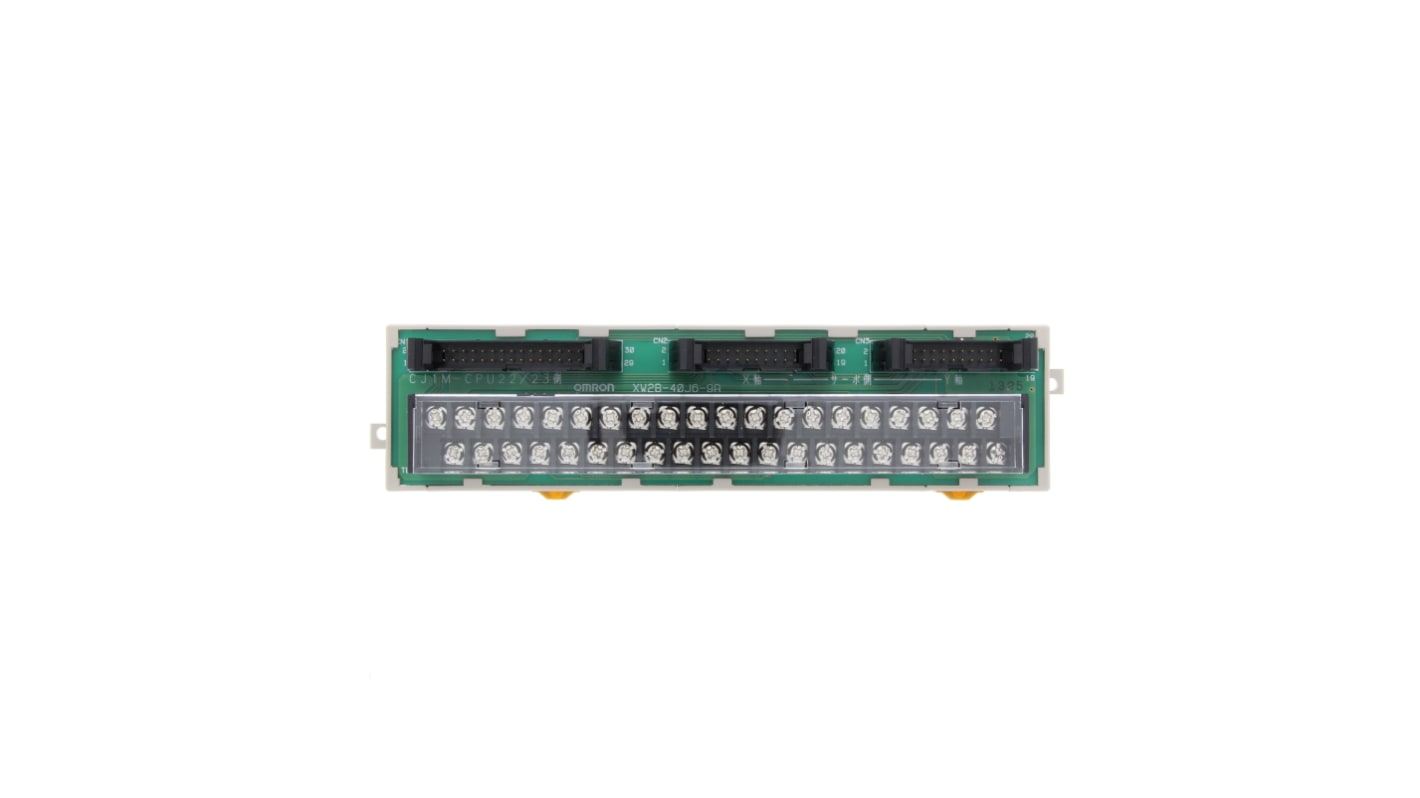Omron XW2B-40J6-9A, modulo relè per servoazionamento con 2 assi, compatibile con Smart Step 2.