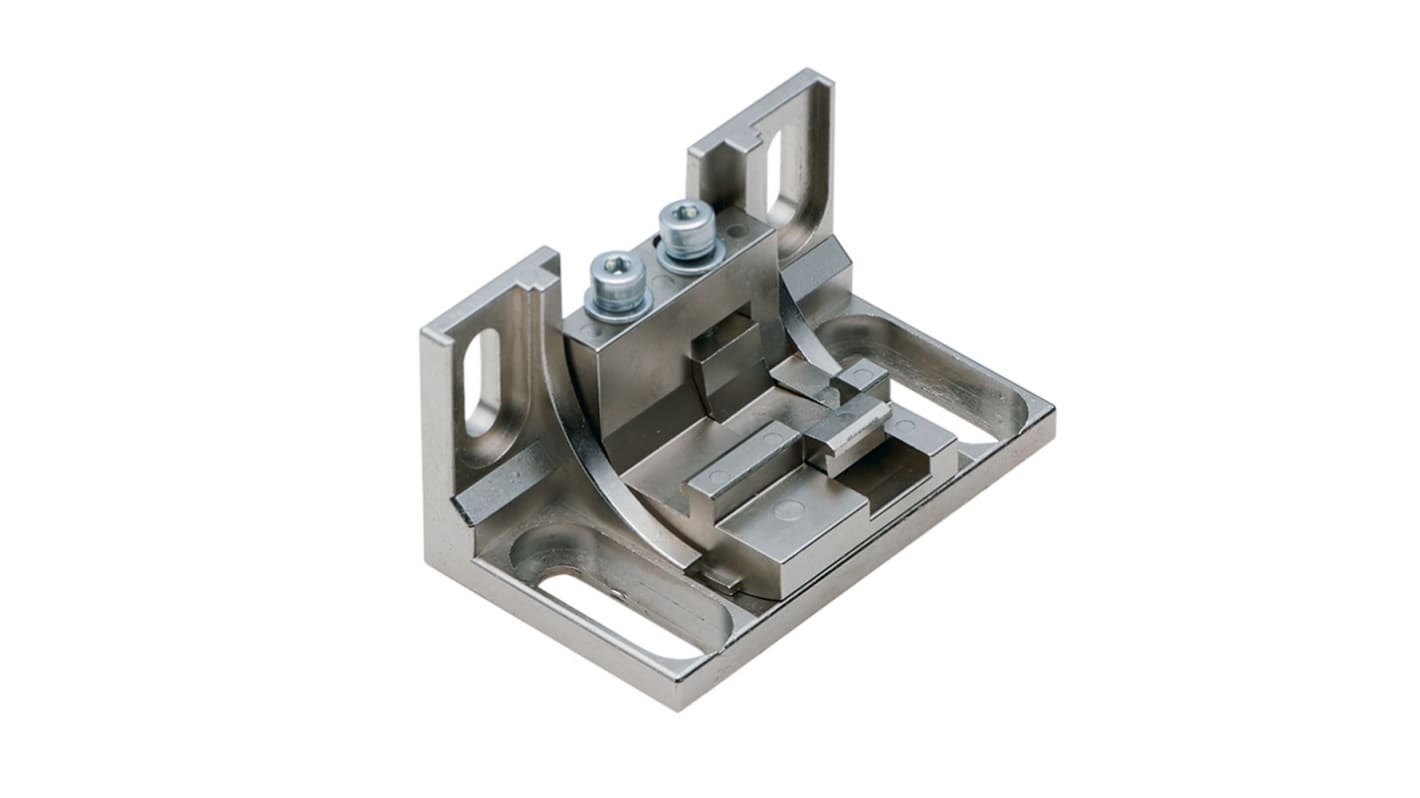 Omron F39-LSGA, staffa regolabile in metallo per montaggio laterale di sensori di sicurezza, set da 2 unità.