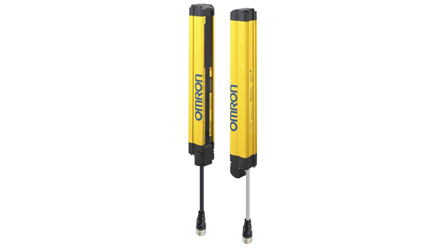 Barriera fotoelettrica di sicurezza Omron F3SG-2RA0160-14, risoluzione tipo 2, fascio di 14 mm, altezza 160 mm, 8-124 fasci.