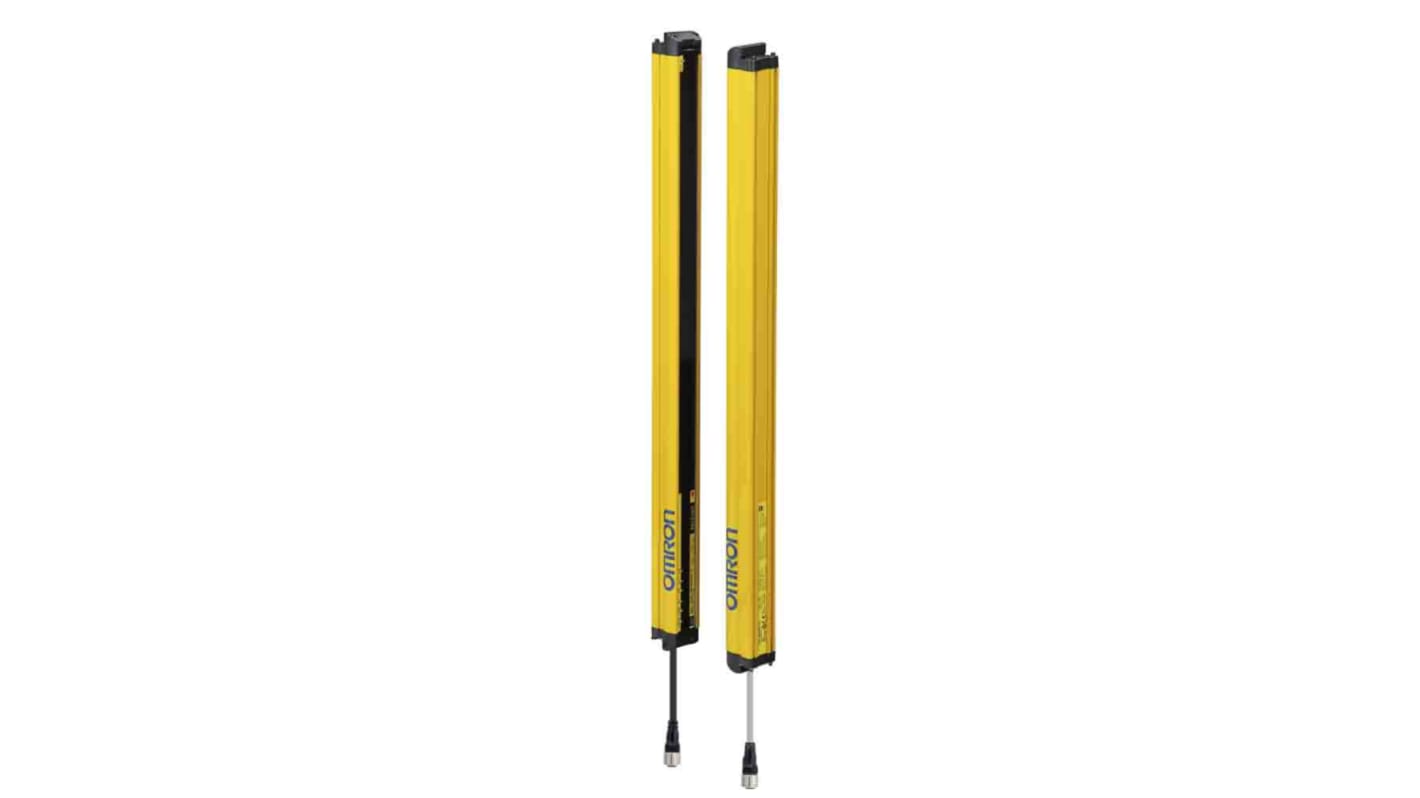 Barriera fotoelettrica di sicurezza Omron F3SG-4RE1870P30, altezza 1870 mm, risoluzione fascio 30 mm, 15 fasci.