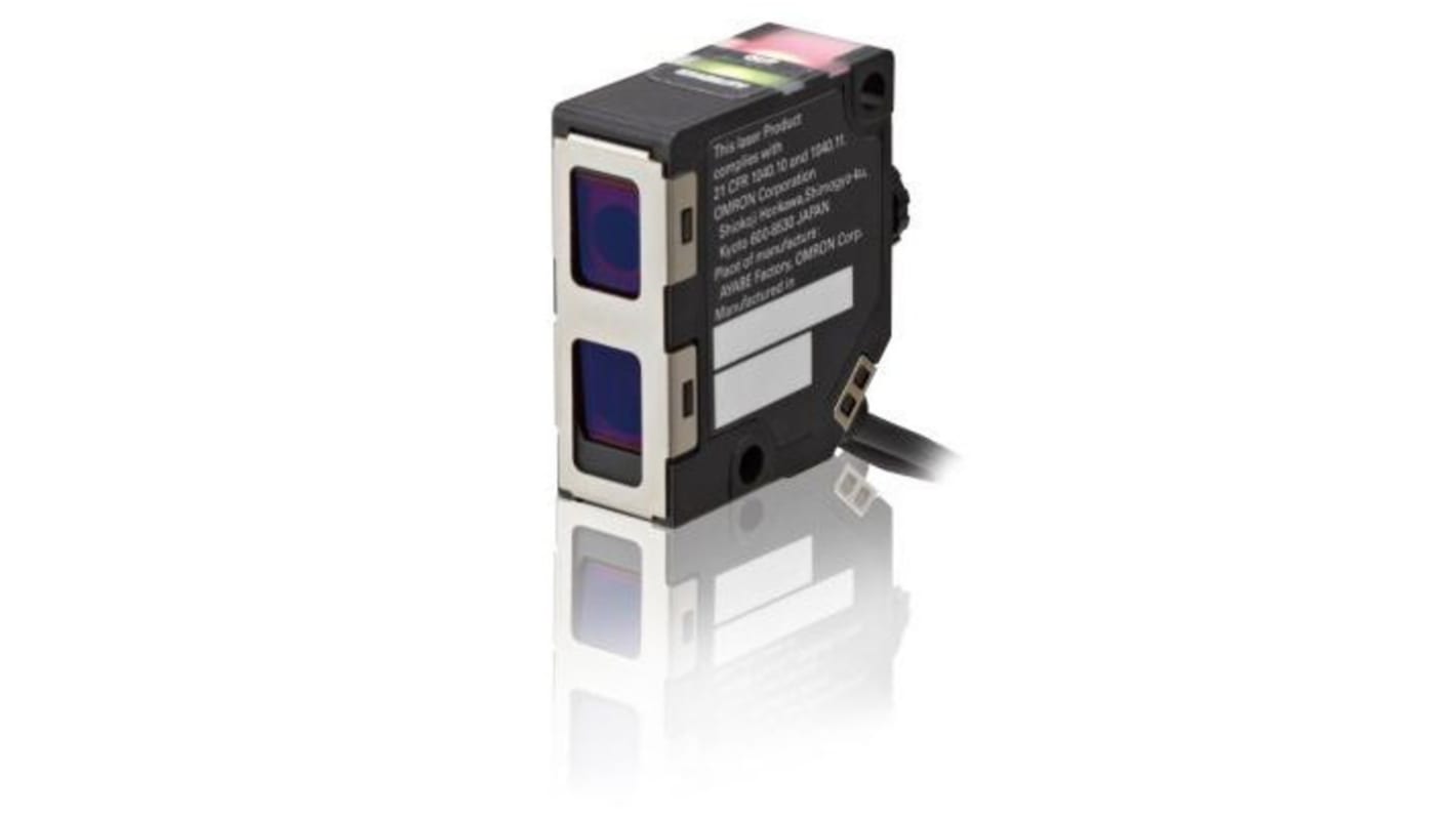 Sensore per fibre ottiche Omron E3NC-LH02 2M, rilevamento fino a 1,2 m, spot di 0,8 mm, cavo di 2 m.