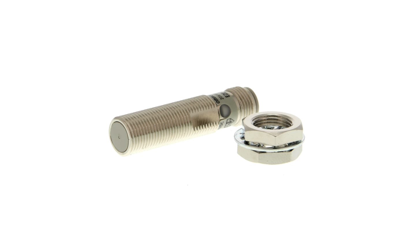 Sensore di prossimità induttivo cilindrico Omron E2EX3D2M1GOMS.1, M12 x 1, rilevamento fino a 3 mm, IP67, alimentazione 12-24 V c.c.