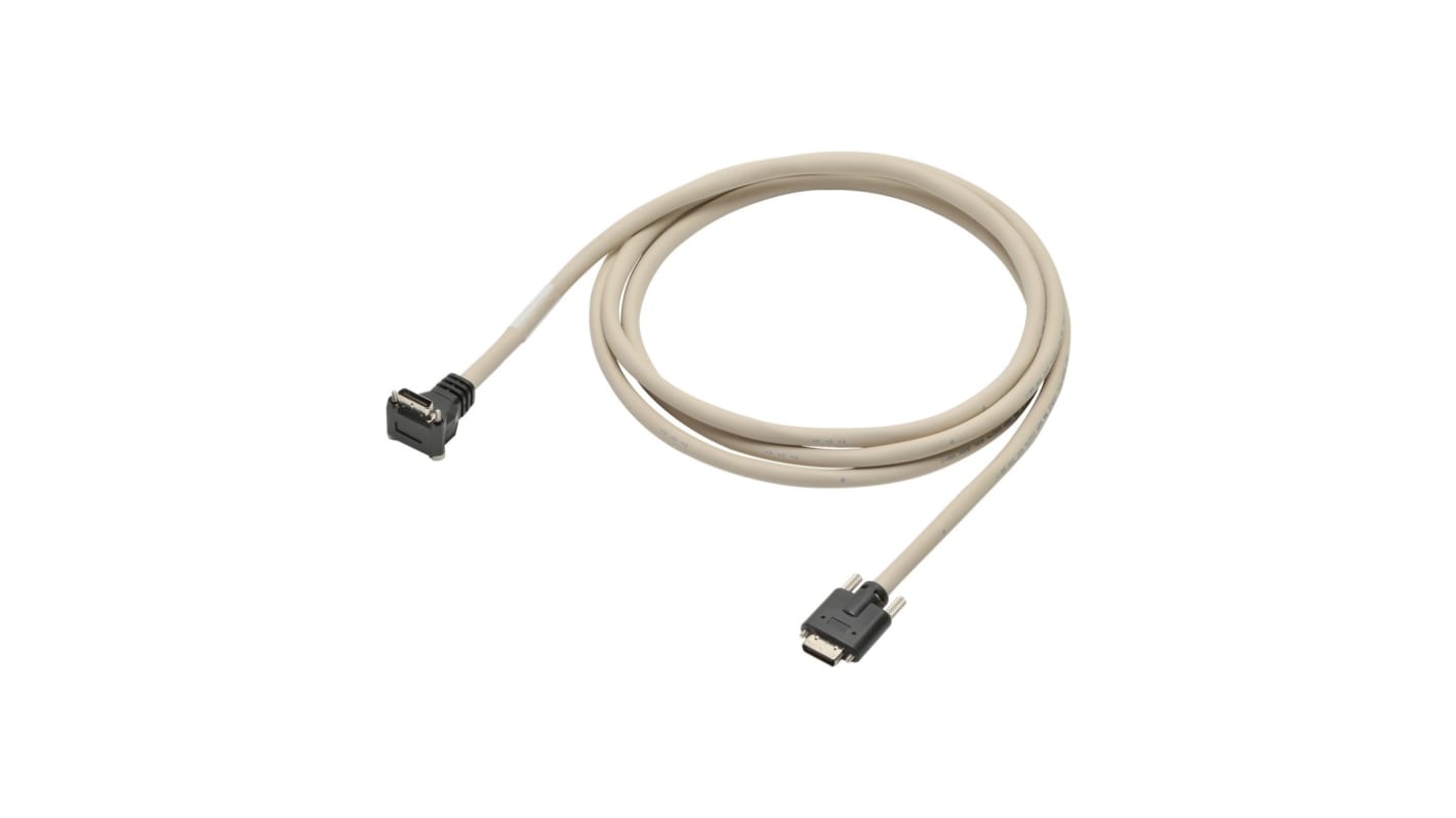 Cavo di connessione Omron FZ-VSL3 3M, lungo 3 metri, con connettore ad angolo retto, per telecamere FH e FZ.