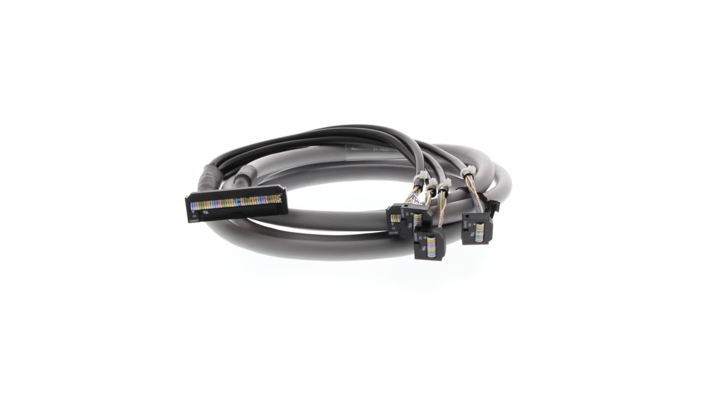 Cavo connettore Omron P2RV-4-200C per moduli CJ1W-OD232/OD262, lunghezza 2 metri, 32 punti di uscita.
