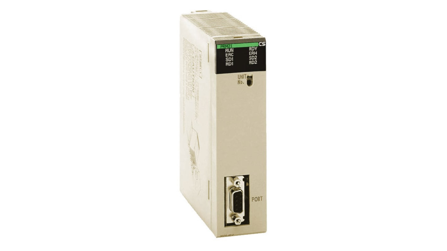 Omron CS1W-PRM21, CPU PLC NX serie, interfacce Ethernet e USB, supporto PROFIBUS-DP, capacità 7 kWord I/O.