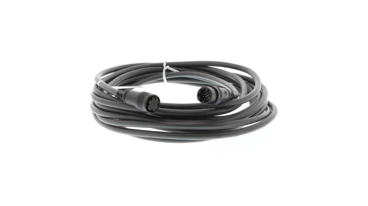 Cavo monofase Omron E69-DF5, 12 Vdc, lunghezza 5 m, per encoder E6F, conforme RoHS.