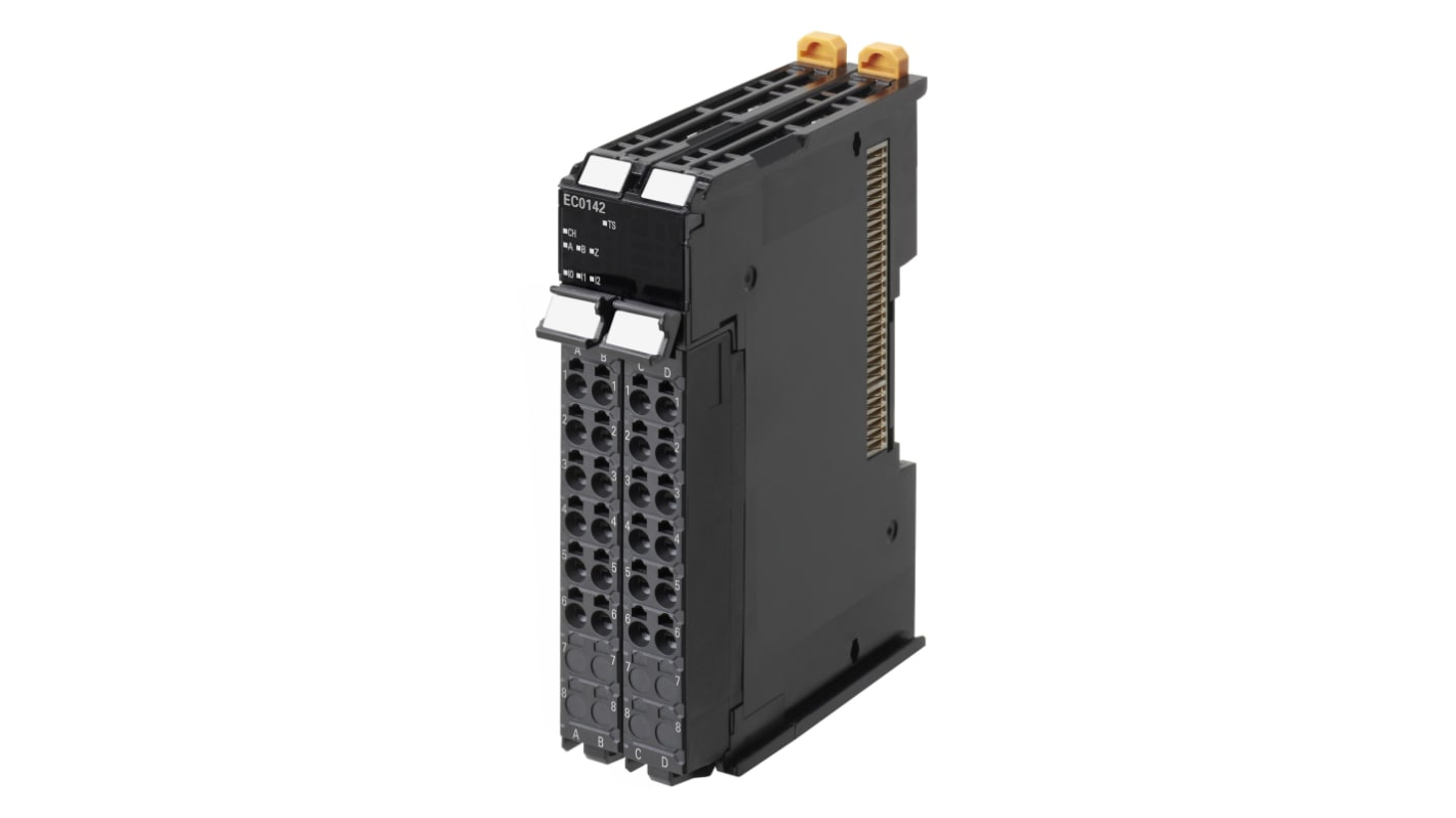 Modulo di terminazione Omron NX-EC0132 per encoder, interfaccia Synchronous Serial, compatibile con NX I/O Bus.