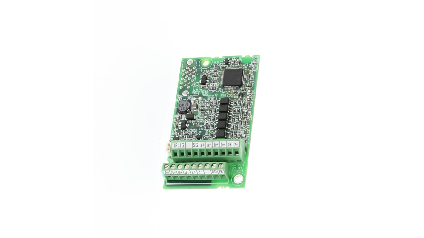 Encoder monofase Omron PG-X3, tensione 5-8 V, interfaccia PG per inverter A1000 e Q2A, segnali differenziali RS422.